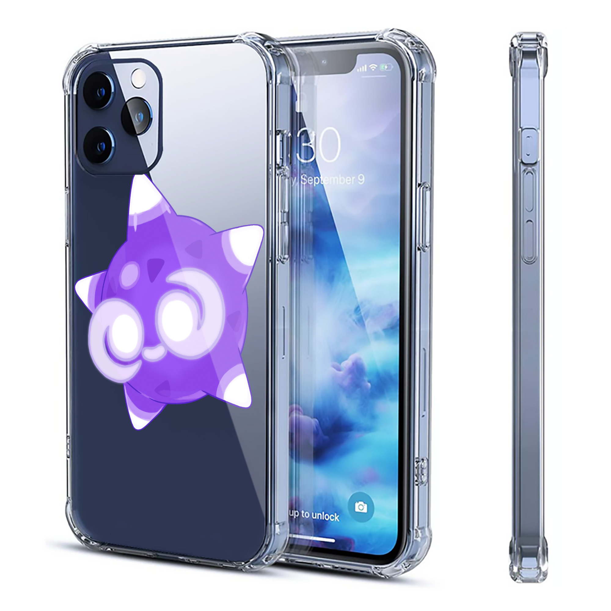 （画像用） ポケットモンスター Pokémon 【iPhone 12シリーズ対応】透明スマホケース（クリアソフトケース）